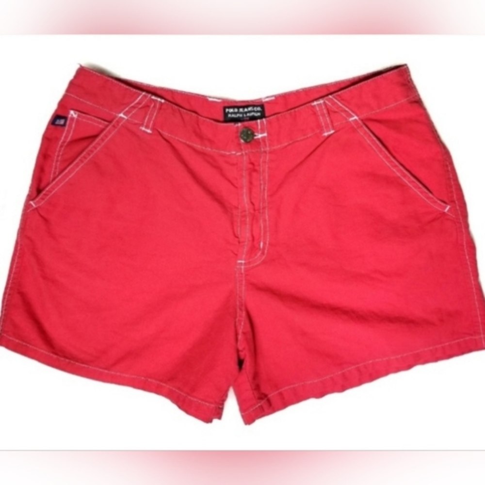 POLO Ralph Lauren red vintage size 4 cotton‎ shorts with pockets